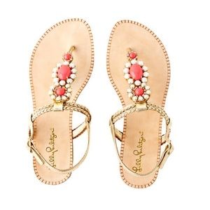 NWT Lily Pulitzer Sole SeaUrchin Sandals